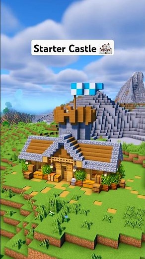 Minecraft Starter CASTLE 🏠 #minecraft