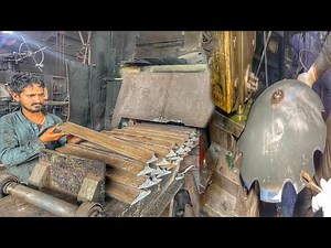 Modern Technology process of manufacturing Tractor disc harrow in Factory and With Press Machines