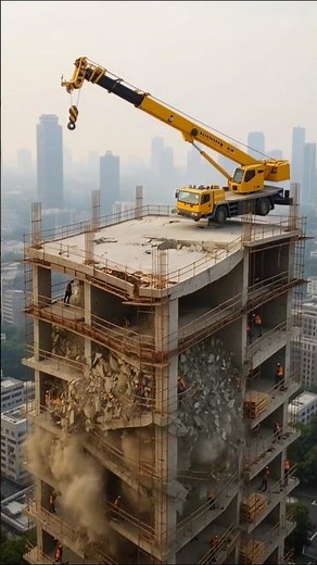 VIRAL,Realistic Building Collapse, High-Rise Construction Fails and Falls Apart #fail #construction