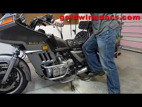 Getting a Honda Goldwing on and off the Center Stand