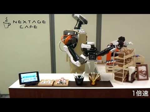 双腕ロボットがコーヒーつくります Dual-arm robot NEXTAGE robot makes coffee!