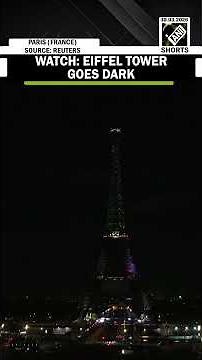 Watch: Eiffel tower goes dark to mark Earth hour in Paris