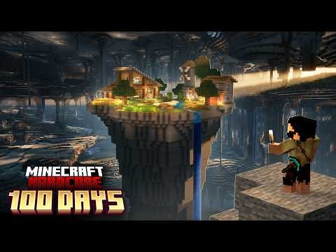 100 Days Building Underground Village In Hardcore Minecraft