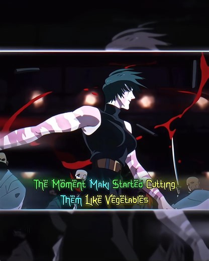 Maki cutting people's like vegetables 💀✨ #gojo #jujutsukaisen #anime