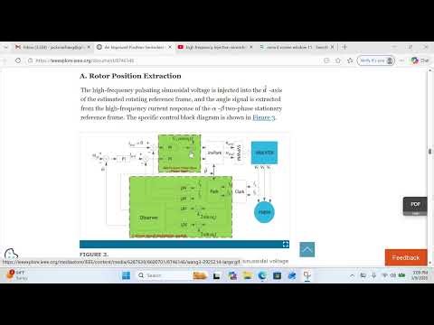 high freq injection method used in sensorless foc at low speed