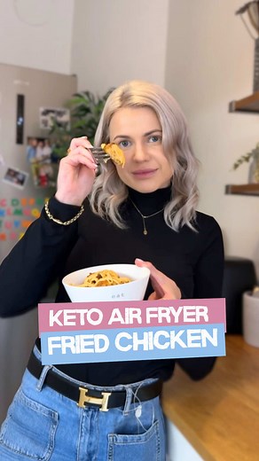 Keto High Protein Air Fryer Fried Chicken Recipe