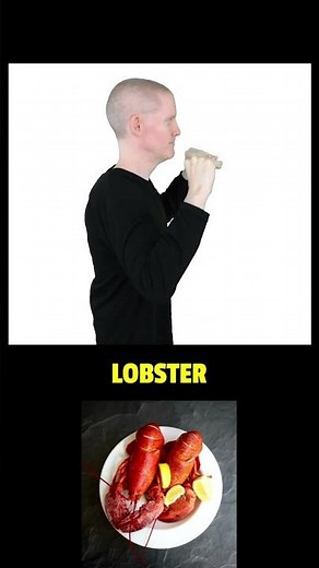 How To Sign LOBSTER in ASL