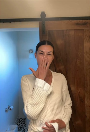 Tired and Engaged: A Heartwarming Moment