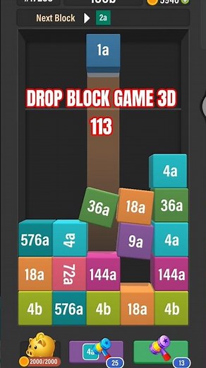 Drop Block 3D Puzzle Gameplay 113 #games #eronluke #shortvideo #shortsfeed