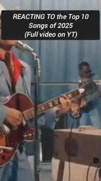 REACTING TO the Top 10 Songs of 2025 #shorts #music #entertainment