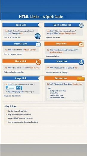 HTML Links Tutorial for Beginners | Simple Example Explained