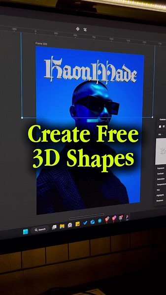 This is a super simple way, even for non-designers, to transform flat text/shapes into stylish 3D design—no Photoshop, Illustrator, or Blender needed! #designtools #3ddesign #graphicdesign #posterdesign #streetwearbrand