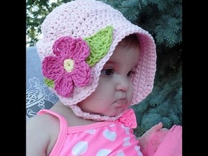 Eady Crochet Summer Fun Baby Sun Bonnet TUTORIAL #321