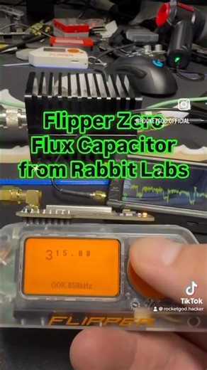 Flux Capacitor external CC1101 power test using #tinysa ultra #spectrumanalyzer #flipperzero