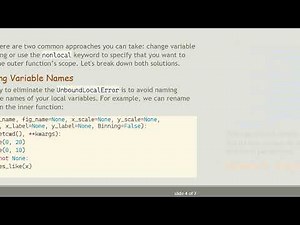 Solving the UnboundLocalError in Python 3: Understanding Closures and Variable Scope