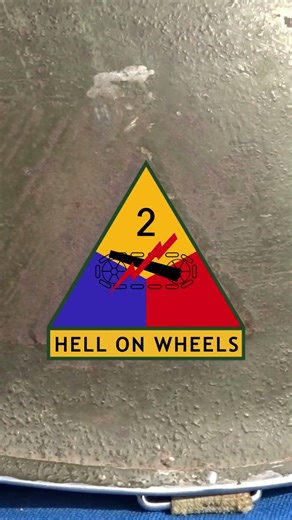 2nd Armored Division helmet lost in France - WWII relics and souvenirs - Patton's army