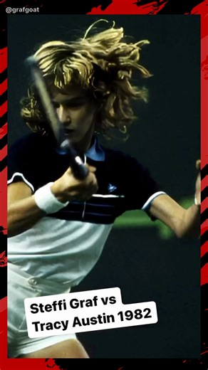 The beginning of greatness 💫 A young Steffi Graf faces Tracy Austin in 1982, the first glimpse of a legend in the making 🎾📸 📽 grafgoat #TennisPlayer #Throwback #Graf #Agassi #TennisLegend #GOAT𓃵 #Tennis #SteffiGraf #TracyAustin | Grand Slam Chronicles
