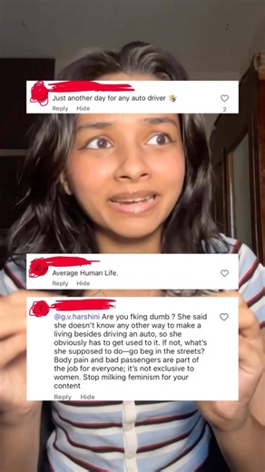 Why I spoke about the woman auto driver #reality #equality #women #kind #understand #skincare #girls