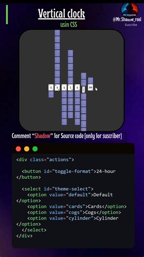 the Endless time using html css JavaScript #coding #frontendcourse #webdesign #codingpractices