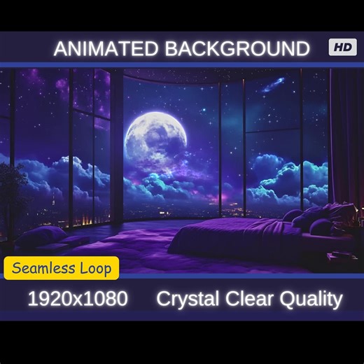 Animated Magical Stream Background: Looped Vtuber Twitch Overlay - Etsy