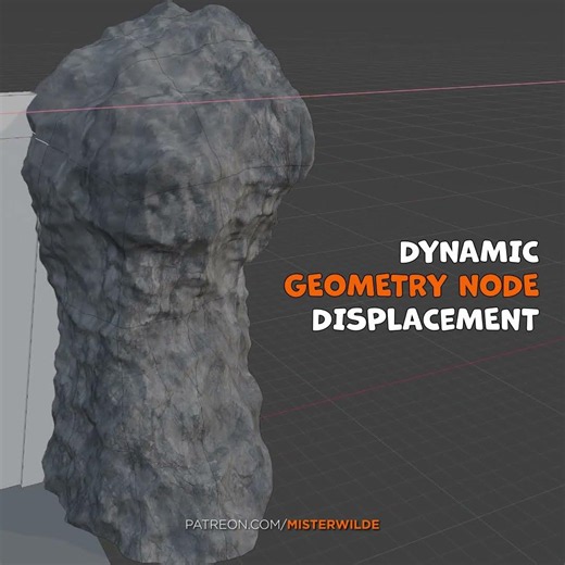 Make rocks fast in blender with geometry nodes