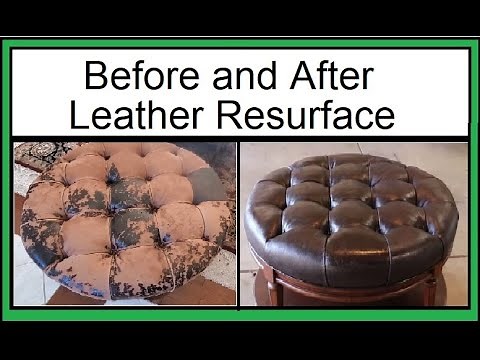 How to refinish, repair, restore leather, vinyl, material furniture coverings