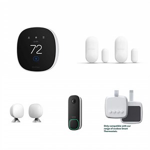 ecobee Learning Thermostat, Power extender, Video Doorbell, Smart Sensor 2 Pack and Smart Sensor for Door/Window 2 Pack Combo - The Home Depot