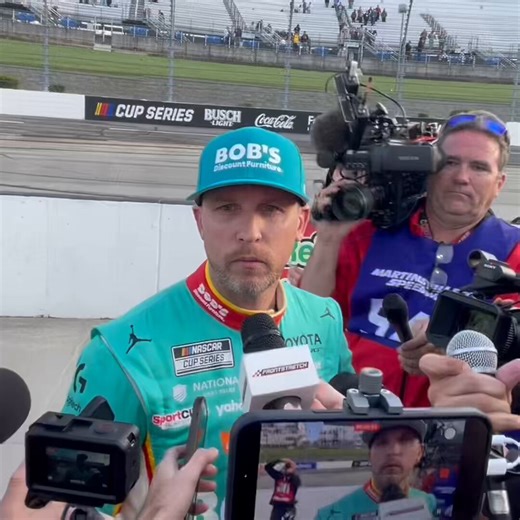 Denny Hamlin says that dirty air won ultimately in the closing laps at Martinsville as he was unable to get back around Chase Elliott for the win. Hamlin also agrees with Ryan Blaney’s assessment of his move that put Blaney into the wall late in the race.