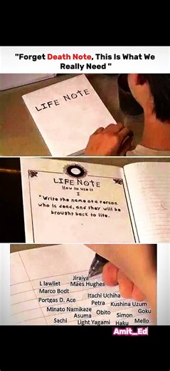 “Anime would be 100x better if this existed 👀” #anime #deathnote #life #memes