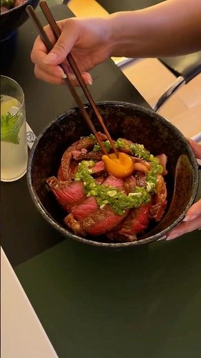 Yuzu Kosho Steak Don & Yuzu Shiso Highball - Perfect Date Night In