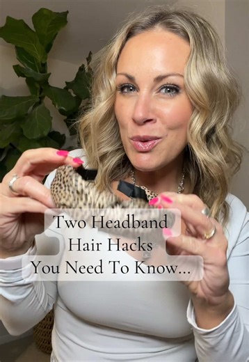 Two hair hacks for styling your hair with a headband that actually stays in place. If your headband always slips back or won’t sit right, these simple tricks will change everything. This looks especially cute with curled hair and helps add grip so your headband doesn’t slide off your head. Perfect for fine hair, layered hair, or anyone who struggles with keeping accessories secure. Save this for easy headband hairstyles that are cute and practical. #headbandhairstyle #hairhacks #curledhair #easy