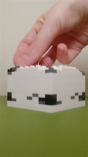 Making a birch log out of lego! #minecraft #lego