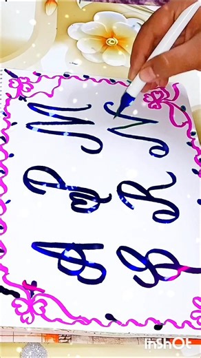 A P M S R N #writing #handwriting #viralvideo #music #love #shiningletters #btsarmy #shorts