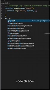 Use Default Parameters in JavaScript | Clean Function Tip