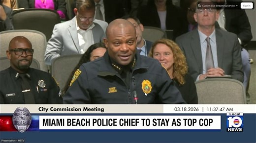 Miami Beach commissioners decide to keep Police Chief Wayne Jones on the job 
