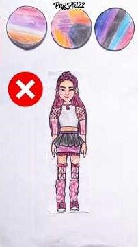 Rumi Huntrix Outfit Color Strap Correction😍#shorts #pujiart22 #art #drawing