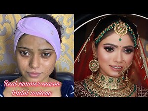 Summer season real bridal makeup tutorial | Shrutimakeover