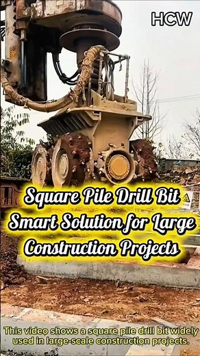 Square Pile Drill Bit – Smart Solution for Large Construction Projects.