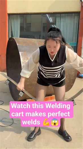 Watch this Welding cart makes perfect welds 💪😱