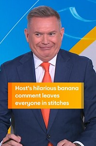 A slight slip of the tongue 🍌 WATCH SUNRISE FOR MORE | @7plus ☀️ | Sunrise