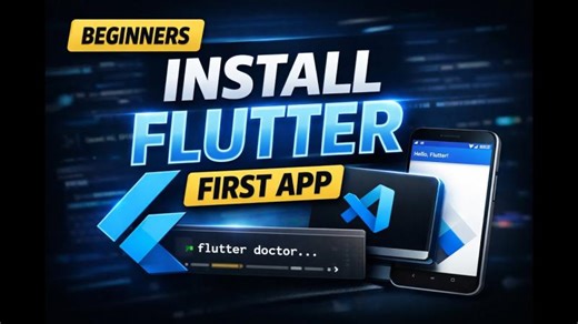 Install Flutter Create Your First Flutter App | Flutter Setup for Beginners [2] | Azizur Rahaman