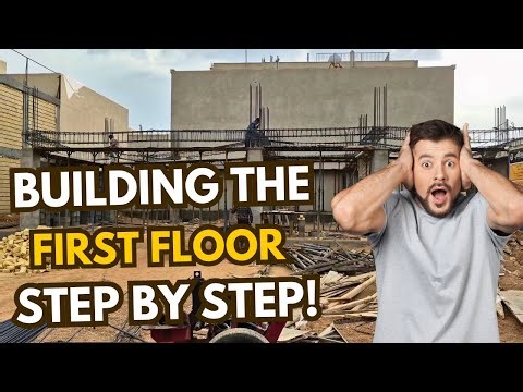 How the First Floor Slab Comes to Life – Rebar & Formwork in Action