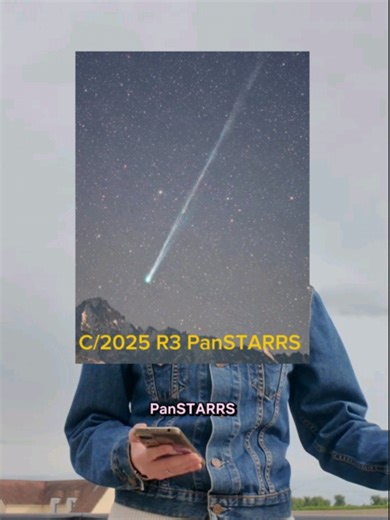 Aujourd'hui je vous parle d'un événement astronomique, presque accessible pour tout le monde ! 🌌 On parle de la comète C/2025 R3 PanSTARRS. Cette petite comète pourrait très vite devenir visible à l'oeil nu pour tout le monde si elle survit à son passage proche du soleil ☀️ Pour retrouver les avancer, les informations que je vous ai partagé je vous laisse le lien de la page web: https://starwalk.space/fr/news/comet-c2025-r3-panstarrs Plus qu'à croiser les doigts 🤞 #comet #astronomy #eventphoto