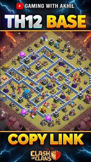 TH12 WAR BASE 2026 | CLASH OF CLANS 🔥
