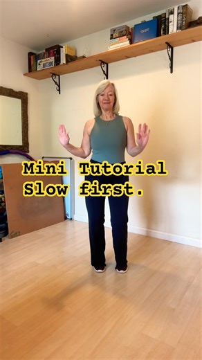 Mini shuffle tutorial slow then fast #shuffletutorial #teamkailyn #shuffleover50 #sugarfreeliving