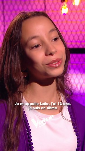 “Je suis hyper fière de ma culture marocaine, du coup, j’aimerais vraiment partager cette culture avec tout le monde” Découvrez le portrait de Leïla, tout droit venue de Casablanca au Maroc 🇲🇦 The Voice Kids, ce soir à partir de 21h10 sur TF1 et MYTF1 avec Nolwenn Leroy, Slimane, Kendji, Patrick Fiori, Nikos Aliagas et Karine Ferri ✌️ #TheVoiceKids #Talent #Portrait