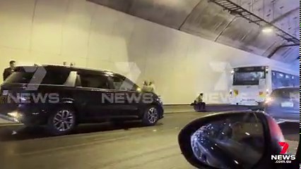 BREAKING: Three cars and a bus have collided in the Heysen Tunnels on the South Eastern Freeway downtrack. The latest in 7NEWS Adelaide at 6pm | www.7NEWS.com.au #7NEWS | 7NEWS Adelaide