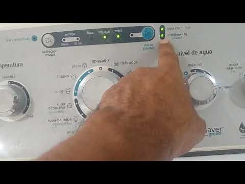 Self-cleaning (Mabe Aqua Saver Gree Kraken washing machine, 22 kilos, 5 knobs)