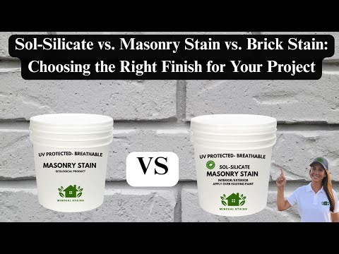 Masonry Stain vs Sol-Silicate brick stain