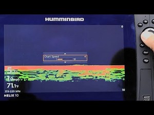Humminbird HELIX How to Adjust Sonar Chart Speed | Shortcut X-Press Key